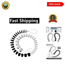 Stainless Steel Bolt Size Finder - 44Pcs Integrated Thread Gauge Set, Durable