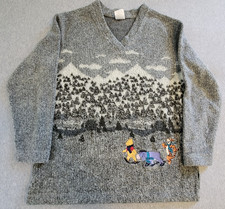 VtG USA Disney Store Winnie The Pooh FLEECE Sweater Women s MEDIUM TIGGER EEYORE