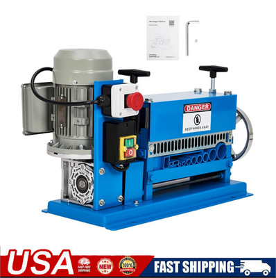  0.06'' - 1.5'' Automatic Wire Stripper Machine w/88 Feet/Minute 370w 11 Channels