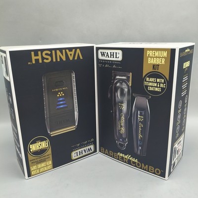 NEW Wahl Cordless Black Magic Clip Clipper  Detailer Trimmer Vanish Shaver SET