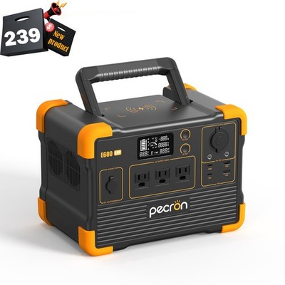 PECRON E600LFP 614Wh 1200W Portable Power Station LiFePO4 Solar Generator Camp