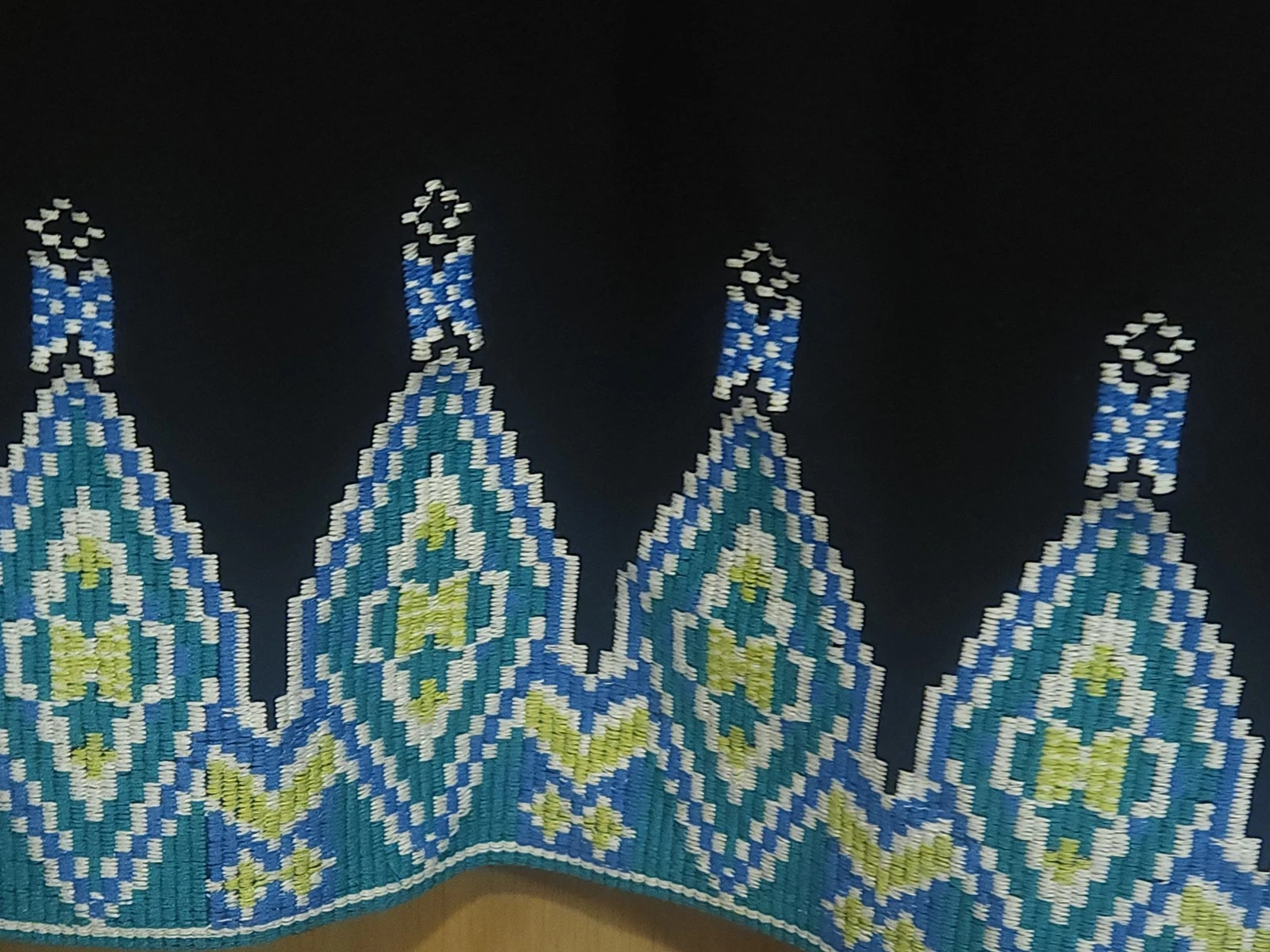 VETEMENTS Abito donna INC In Cognito nuovo con etichette taglia S nero maglia blu verde ricamo