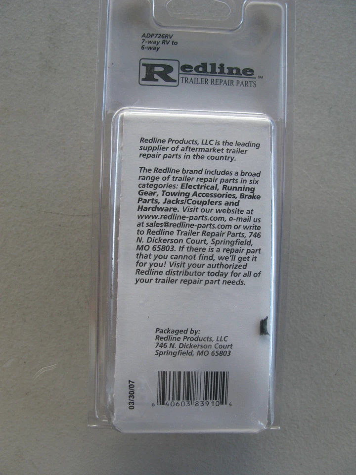 Redline Trailer Connector Adapter 7 Way to 6 Way (ADP726RV) - Image 3 of 4