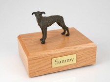 Greyhound, Brindle Stand Pet Cremation Urn Available in 3 Diff Colors  4 Sizes