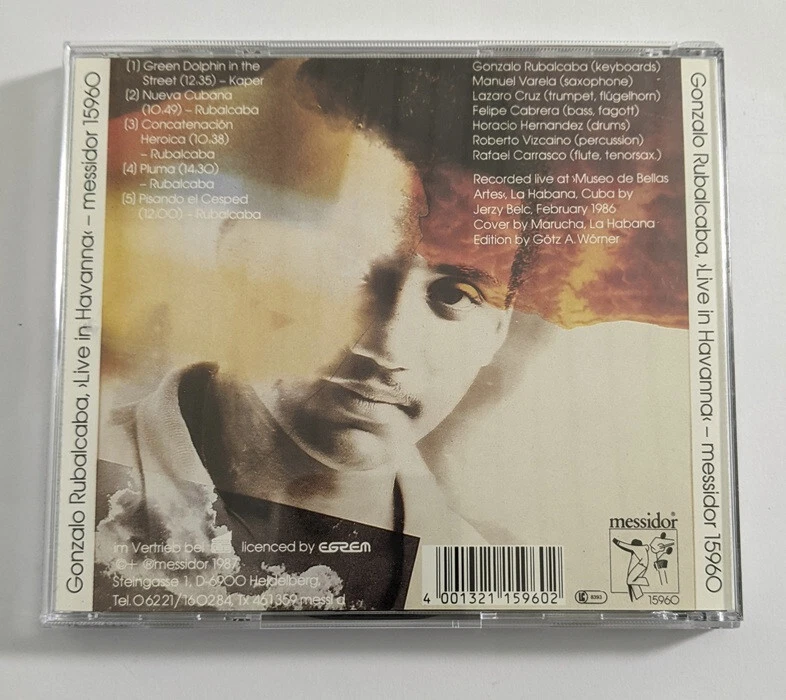 Gonzalo Rubalcaba -  Live in Havanna   Messidor  1987 CD - Bild 3 von 3