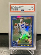 2000 Topps Chrome Peyton Manning Refractor #16 PSA 9 Mint