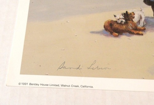 French Carousel by Sandi Lebron Artist Signed Print 1991 Bentley House Ltd - Picture 3 of 7