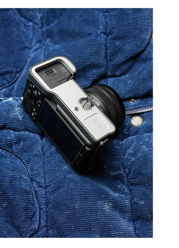 Genuine Real Leather Camera Bag Protect Case Cover Base For Sony ZVE1 ZV-E1 - Picture 24 of 34