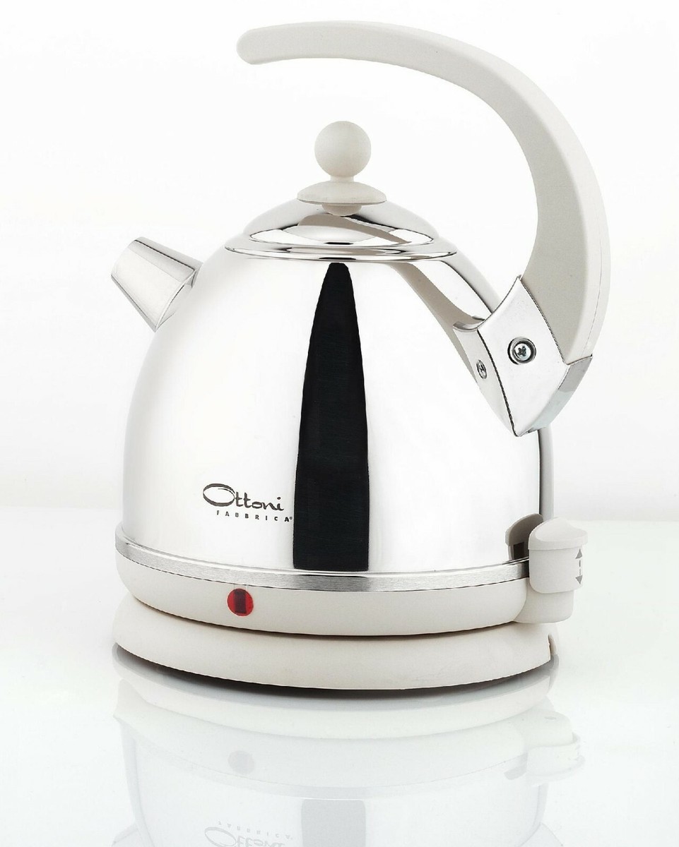 Ottoni Fabbrica Bollitore Elettrico Acciaio Inox Filtro Alice Lucido