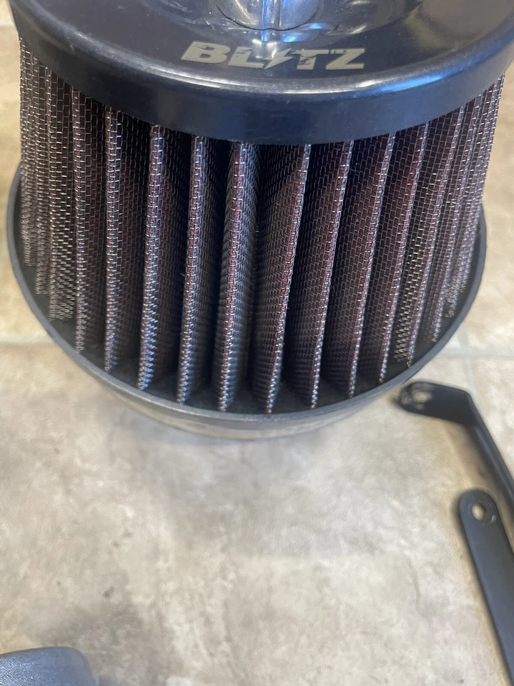 Blitz 59044 LM SUS Power Core admisión de aire rojo se adapta a: 93-98 Toyota Supra Turbo Foto 4 de 4