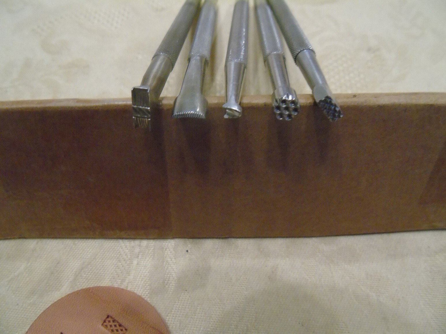 Vintage Leather Working Tools 5 Original Ray Hackbarth Stamping Tools