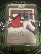 2022 Panini Immaculate Michael Harris - Prospect Patch Jersey Auto /49!