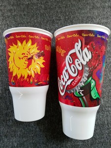 Download Summertime Coca Cola Coke Plastic Cup Lot of 2 7" & 8.5" | eBay