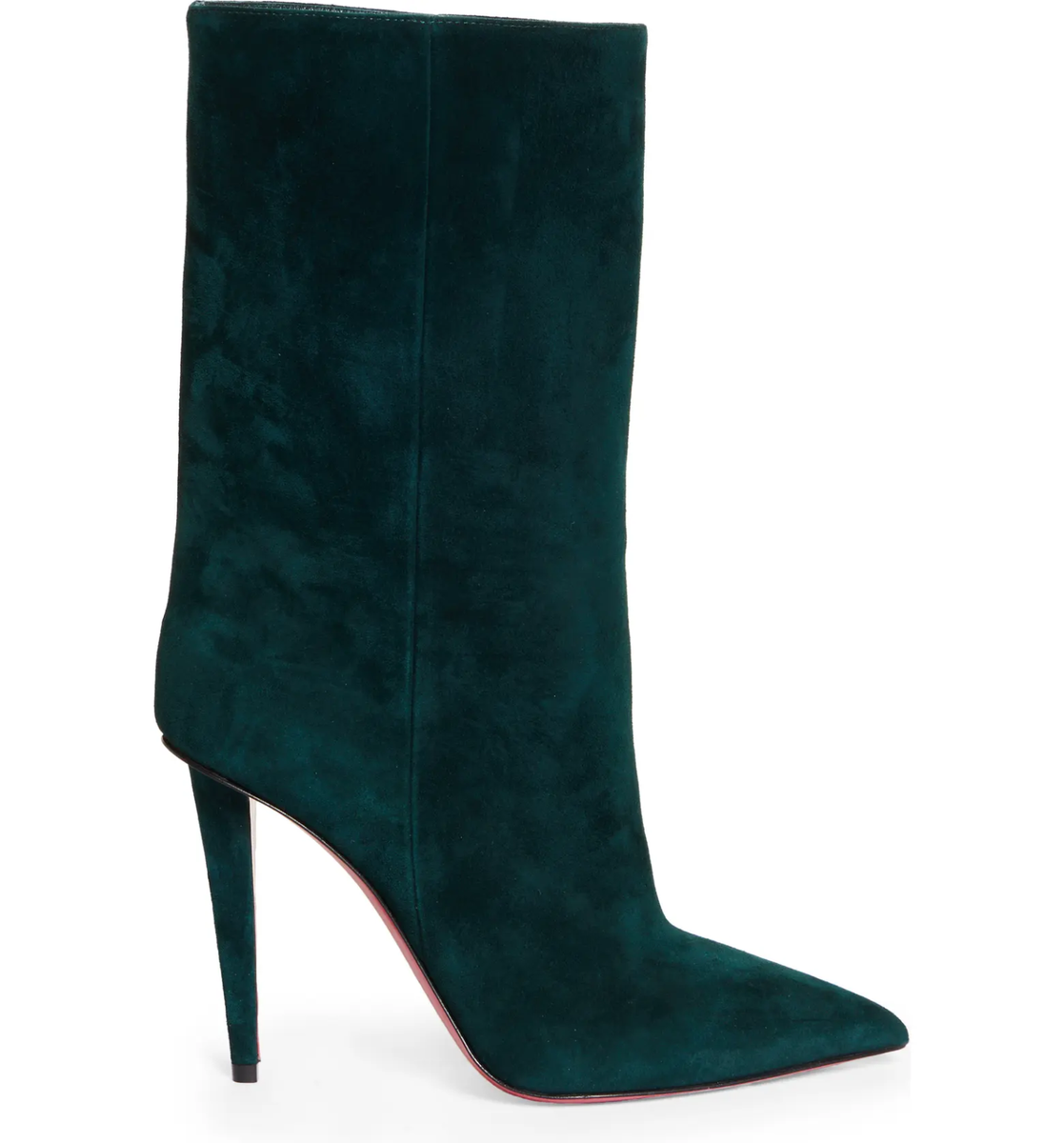 Christian Louboutin Astrilarge Booty 100 Vosges Green Suede Mid