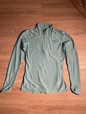 The North Face athletic 3/4 zip jacket womens thumb holes sz Smal
