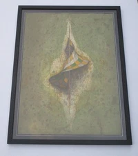 RARE JORG NEITZERT VINTAGE ABSTRACT EXPRESSIONISM BIG ETCHING MODERNIST SURREAL