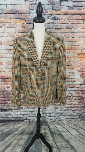 J Crew Multi-Color Houndstooth Plaid 