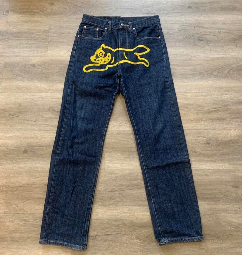 running dog newjeans BBC ICECREAM デニム BBC / ICECREAM RUNNING DOG DENIM ORANGE. MADE IN JAPAN. (M