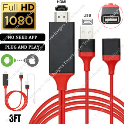 Type C USB To HDMI HDTV Cable Adapter TV AV Out for Huawei P20 Pro Mate 20 Pro e