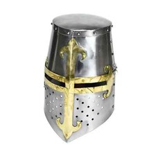 Helmet Medieval Crusader Knight Templar Armor Larp Great Gift Armour Steel Greek