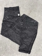 lululemon align leggings sz 2 black gray print EUC meisai ice gray black Full Le