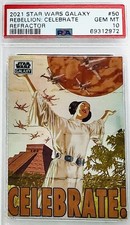 2021 Topps Star Wars Galaxy Rebellion: Celebrate Refractor #50 PSA 10 💎