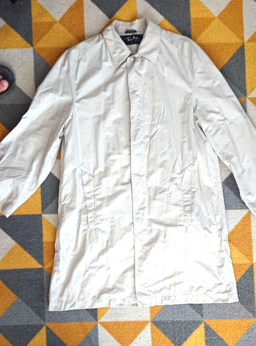 AMAZINING THIERRY MUGLER LIGHT RAINCOAT SAND COLOR GRT CND VINTAGE 90' 38US/48EU