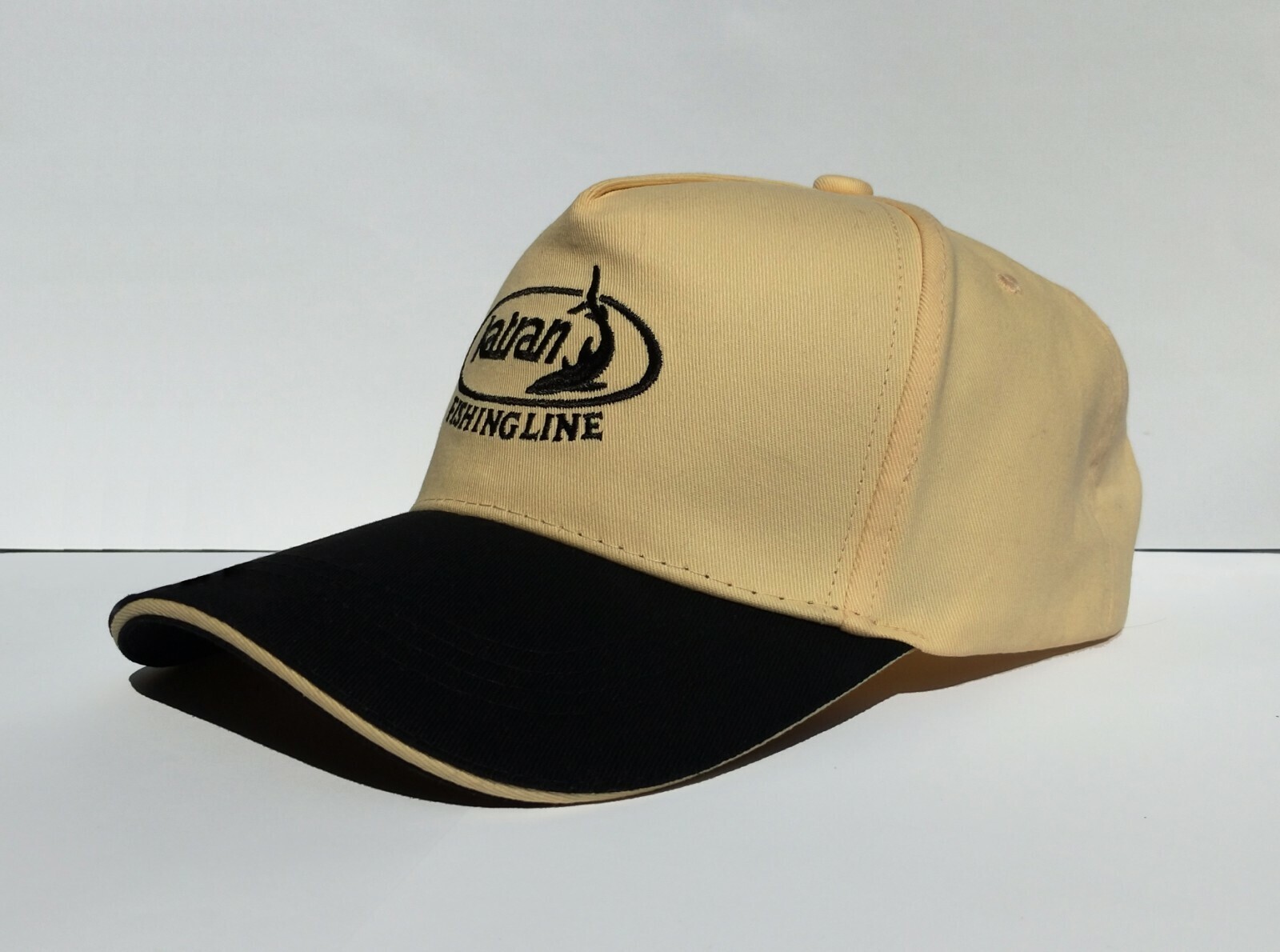 Katran Cap Beige With Black Carp Peak  - Carp Coarse Fishing - Free Delivery