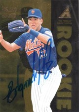 Edgardo Alfonzo signed baseball card (Mets) 1995 Pinnacle Zenith Rookie #128