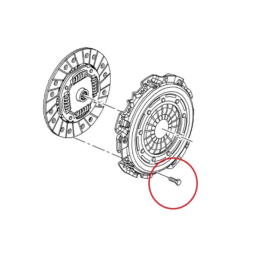Genuine Vauxhall Clutch To Flywheel M7 X 23 Screw Bolt 55572231