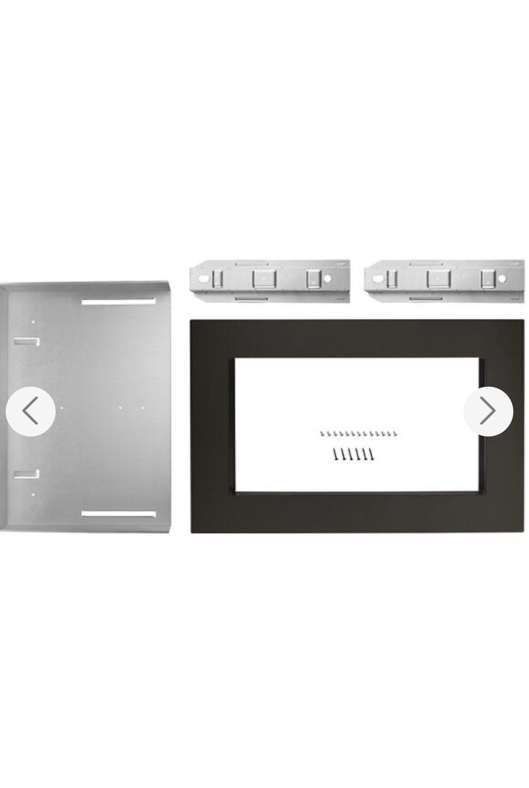 MK2227AZ 27" Whirlpool Trim Kit for Countertop Microwaves Stainless