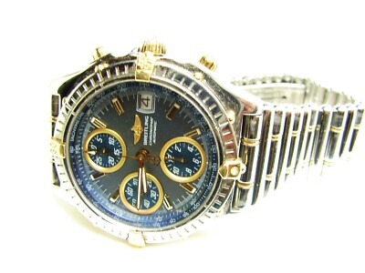 Breitling Herren Armbanduhr Cronomat  Chronograph Automatik Stahl/ Gold