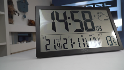 funk wanduhr mit wetterstation