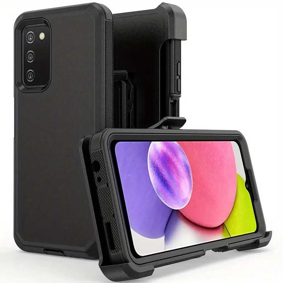For Samsung Galaxy S21 FE Case Cover w/Clip fit Otterbox Defender+Tempered Glass - Image 2 of 4