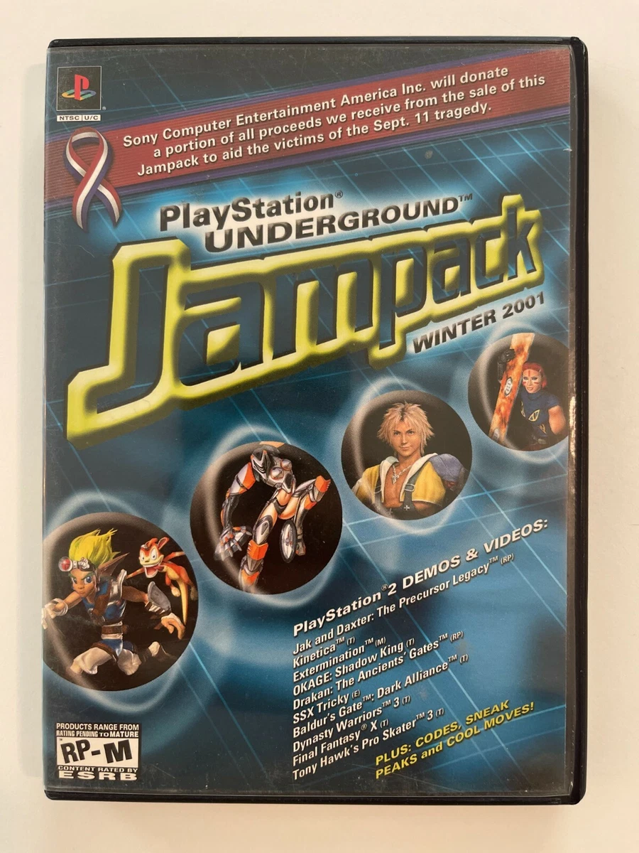 PlayStation Underground Jampack: Winter 2001 (Sony PlayStation 2, 2001)  711719716327