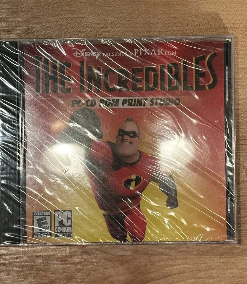 The Incredibles Movie PC-CD ROM Print Studio 1998 Disney Pixar, Brand New Sealed - Image 3 of 4
