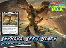 Sephara, Sky's Blade MTG EDH Commander Deck | Indestructible Angels!