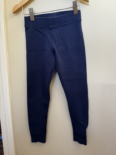 NWT Hanna Andersson Navy Ribbed Leggings Girl's Size 5