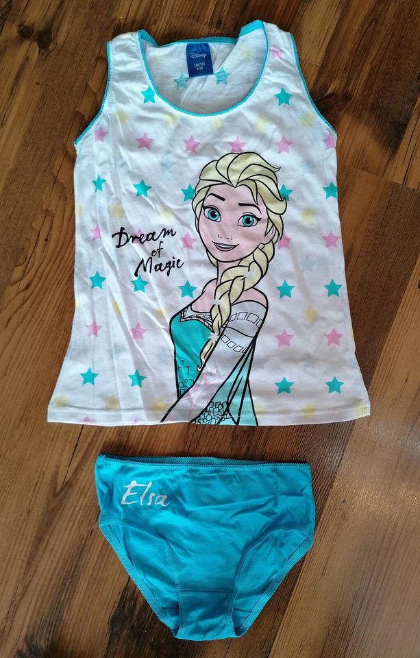 2 tlg. Unterwäsche Set Disney FROZEN Eiskönigin Gr. 104-110, 116-122, 128-134 - Bild 1 von 2