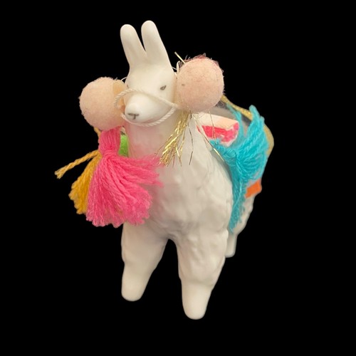 Anthropologie Llama Adorned Animal Ornament Christmas Tree Decoration - Picture 2 of 10