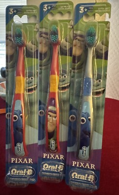 Oral-B Pixar Buzz And Nemo Toothbrush Lot Of 3