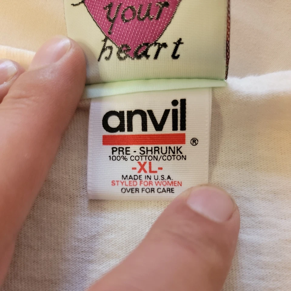 Camisa Brighton Your Holidays Vintage Puntada Única XL 90s Yunque EE. UU. Navidad Foto 4 de 4