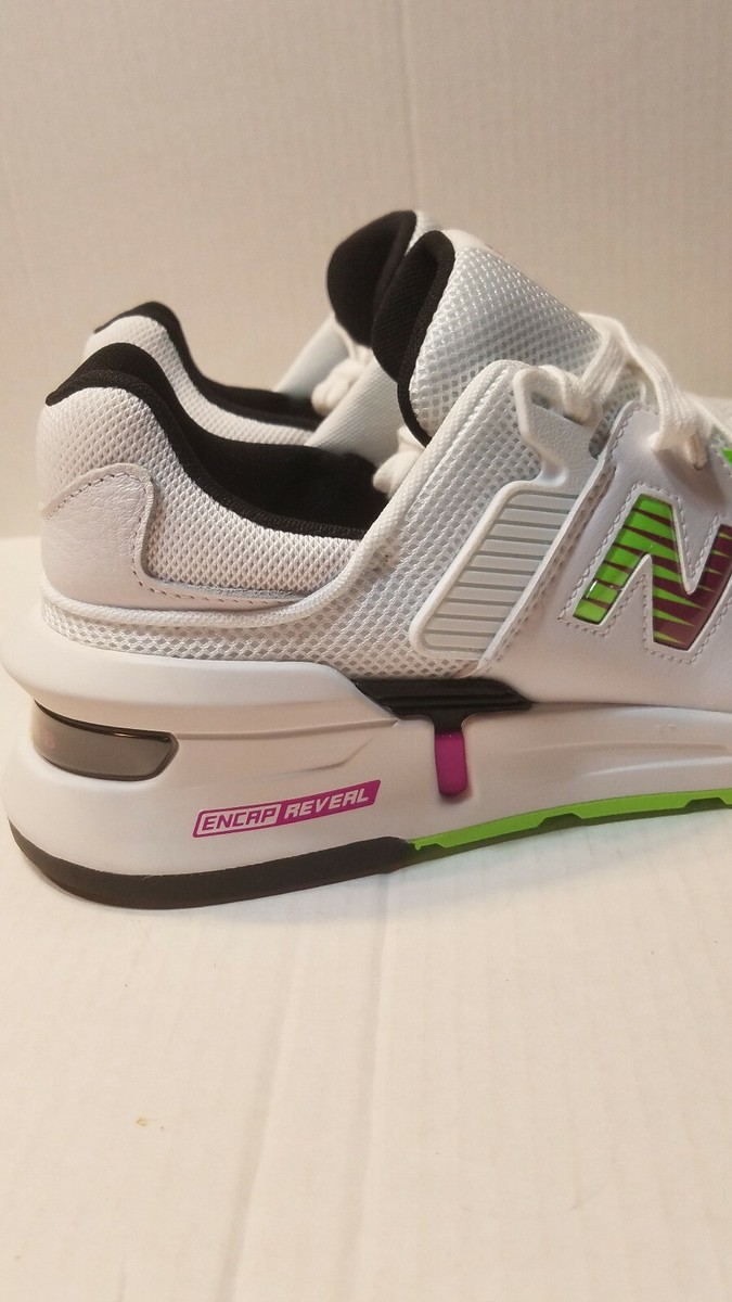 New Balance 997S X Kawhi Leonard White/Berry Lime Men display picture 1