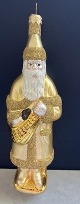 Patricia Breen Chocolate Box Santa Gold Glitter 1996