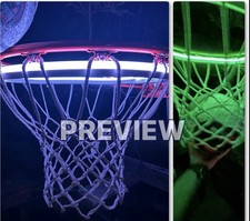 Podświetlana LED Zamienna siatka do koszykówki Hoop Goal 18" Huffy Rim Pilot