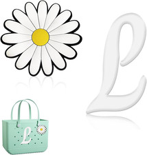 2Pcs Charms for Bogg Bag, Letter Charms Decorative Alphabet Lettering Accessorie