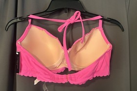 Victorias Secret Swim Set Zuma Sweetheart Demi Bikini Top 38B Bottom XLarge Pink