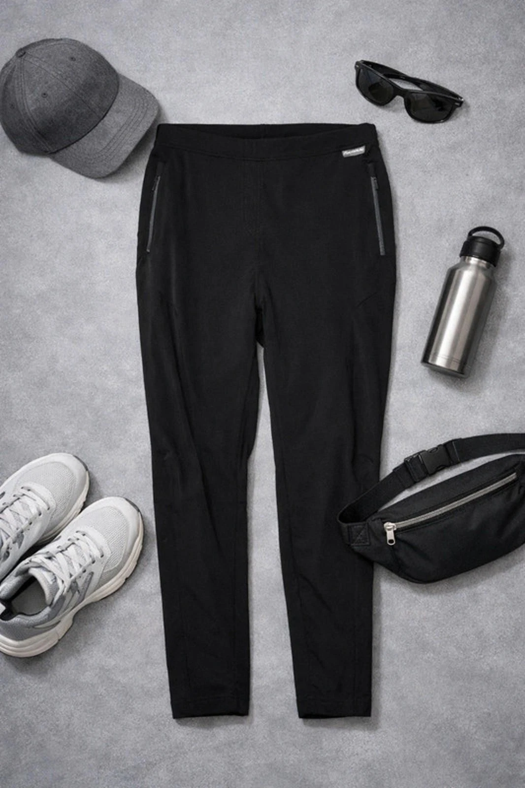 Regatta Black Waterproof Overtrousers UK 18 Isoflex Hiking Rain Pants