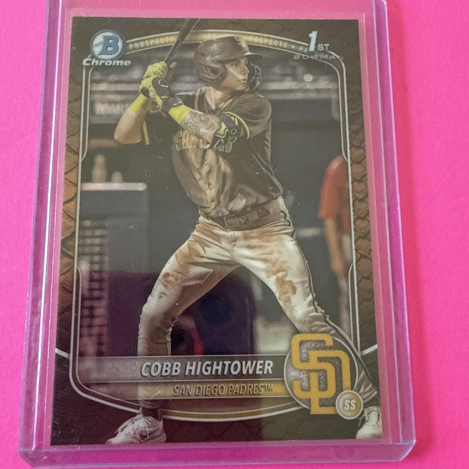 2025 Bowman - Chrome Prospects Cobb Hightower #BCP-104 Reptilian Refractor (RC)