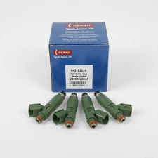 4X 23250-22040 DENSO Fuel Injectors Fit For Toyota Corolla Celica 1.8L 2000-07